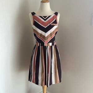 Cooperative Striped Dress in Linen and Cotton